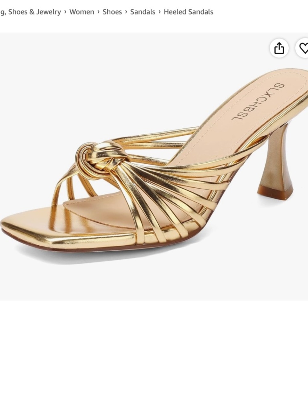 Gold Heels Size 7 Brand new